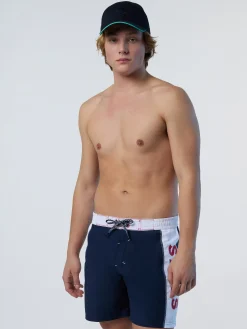 Beachwear^North Sails 'Board Shorts With Side Panels NAVY BLUE