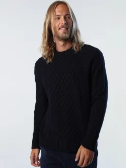 Outlet^North Sails 'Cable-knit Jumper NAVY BLUE