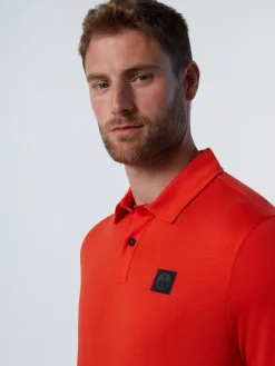 Polo Shirts^North Sails Cotton And TENCEL BRIGHT ORANGE