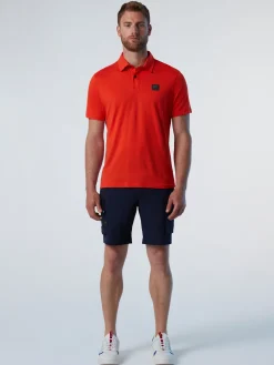Polo Shirts^North Sails Cotton And TENCEL BRIGHT ORANGE