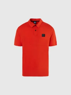 Polo Shirts^North Sails Cotton And TENCEL BRIGHT ORANGE