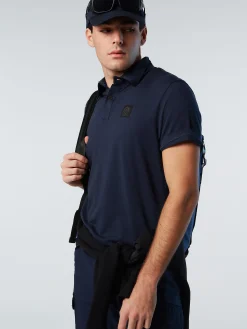 Outlet^North Sails 'Cotton And Tencel Polo Shirt NAVY BLUE