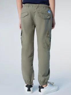 Trousers^North Sails 'Drawstring Cargo Pants DUSTY OLIVE