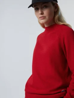 Outlet^North Sails 'Eco Cashmere Mock-neck RED