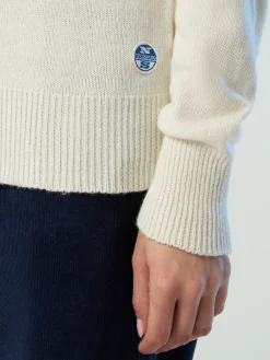 Outlet^North Sails 'Eco Cashmere Mock-neck MARSHMALLOW