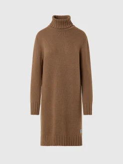 Outlet^North Sails 'Eco Cashmere Roll-neck Dress CAMEL
