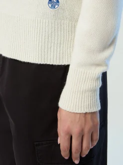 Outlet^North Sails 'Eco Cashmere V-neck Sweater MARSHMALLOW