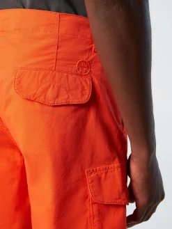 Outlet^North Sails 'Eco-poplin Cargo Shorts BRIGHT ORANGE