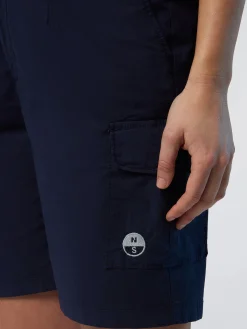Shorts^North Sails 'Elasticated Cargo Shorts NAVY BLUE