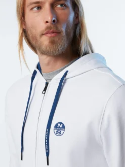Outlet^North Sails 'Full-zip Hoodie WHITE