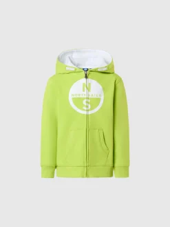 Sweatshirts & Hoodies^North Sails 'Full-zipper Hoodie With Maxi Logo ACID LIME