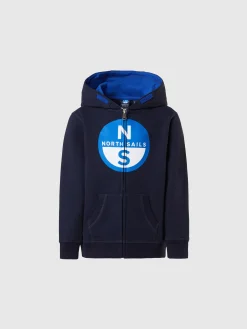 Sweatshirts & Hoodies^North Sails 'Full-zipper Hoodie With Maxi Logo NAVY BLUE