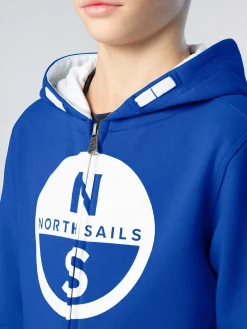 Sweatshirts & Hoodies^North Sails 'Full-zipper Hoodie With Maxi Logo SURF BLUE