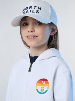 Sweatshirts & Hoodies^North Sails 'Full-zipper Hoodie With Rainbow Prints WHITE
