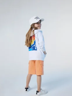 Sweatshirts & Hoodies^North Sails 'Full-zipper Hoodie With Rainbow Prints WHITE