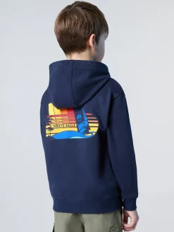 Sweatshirts & Hoodies^North Sails 'Full-zipper Hoodie With Rainbow Prints NAVY BLUE
