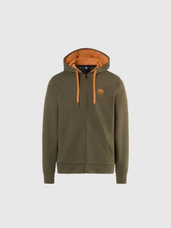 Sweatshirts & Hoodies^North Sails 'Full-zipper Hoodie With Rubber Logo DUSTY OLIVE