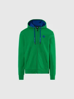 Sweatshirts & Hoodies^North Sails 'Full-zipper Hoodie With Rubber Logo GREEN BEE
