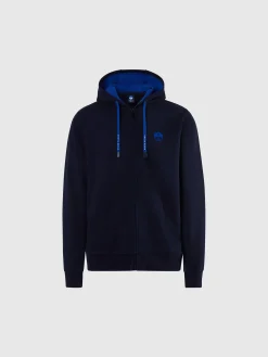Sweatshirts & Hoodies^North Sails 'Full-zipper Hoodie With Rubber Logo NAVY BLUE
