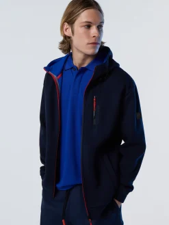 Sweatshirts & Hoodies^North Sails 'Full-zipper Scuba Fleece Hoodie NAVY BLUE