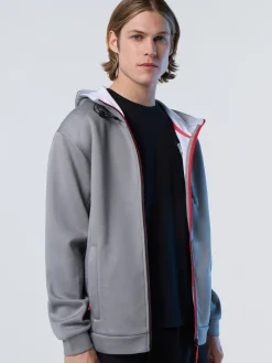 Sweatshirts & Hoodies^North Sails 'Full-zipper Scuba Fleece Hoodie SLATE GREY