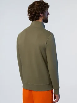 Sweatshirts & Hoodies^North Sails 'Full-zipper Sweatshirt With Logo Patch DUSTY OLIVE