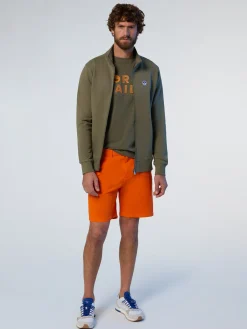 Sweatshirts & Hoodies^North Sails 'Full-zipper Sweatshirt With Logo Patch DUSTY OLIVE