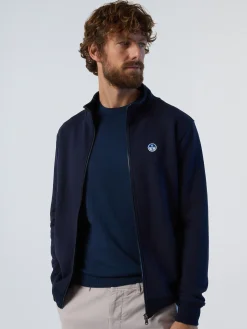 Sweatshirts & Hoodies^North Sails 'Full-zipper Sweatshirt With Logo Patch NAVY BLUE