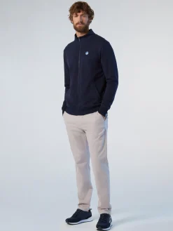 Sweatshirts & Hoodies^North Sails 'Full-zipper Sweatshirt With Logo Patch NAVY BLUE