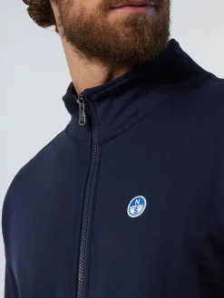 Sweatshirts & Hoodies^North Sails 'Full-zipper Sweatshirt With Logo Patch NAVY BLUE