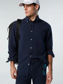 Outlet^North Sails 'Gabardine Shirt NAVY BLUE