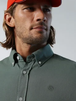 Outlet^North Sails 'Gabardine Shirt MILITARY GREEN