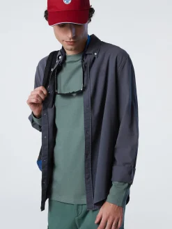 Outlet^North Sails 'Gabardine Shirt ASPHALT