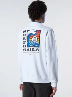 Outlet^North Sails 'Graphic Print Sweatshirt WHITE