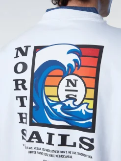 Outlet^North Sails 'Graphic Print Sweatshirt WHITE
