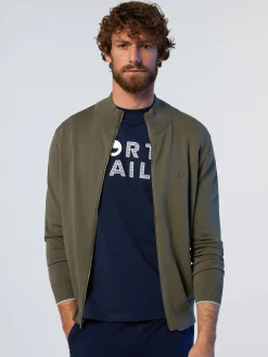 Sweaters & Cardigans^North Sails 'High-neck Zipper Sweater DUSTY OLIVE