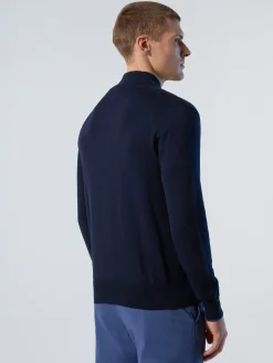 Sweaters & Cardigans^North Sails 'High-neck Zipper Sweater NAVY BLUE