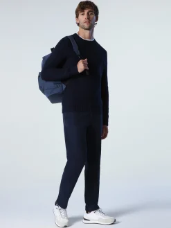 Outlet^North Sails 'Honeycomb Stitch Jumper NAVY BLUE