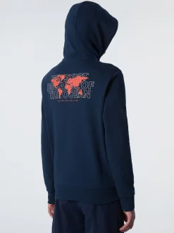 Outlet^North Sails 'Hoodie With Graphic Prints NAVY BLUE