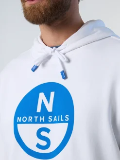 Sweatshirts & Hoodies^North Sails 'Hoodie With Maxi Print WHITE