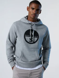 Sweatshirts & Hoodies^North Sails 'Hoodie With Maxi Print GREY MELANGE