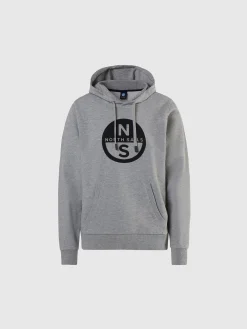 Sweatshirts & Hoodies^North Sails 'Hoodie With Maxi Print GREY MELANGE