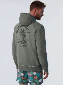 Sweatshirts & Hoodies^North Sails 'Hoodie With Palm Tree Print DUSTY OLIVE