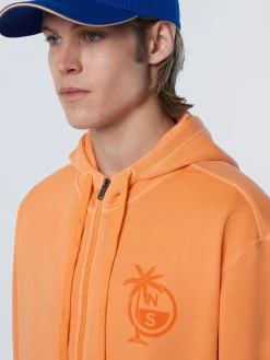 Sweatshirts & Hoodies^North Sails 'Hoodie With Palm Tree Print TANGERINE