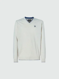Outlet^North Sails 'Jumper With V-neck BUTTER