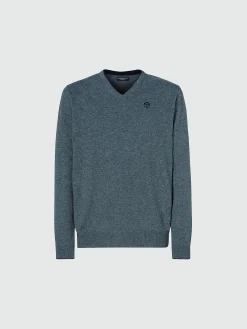 Outlet^North Sails 'Jumper With V-neck MEDIUM GREY MELANGE