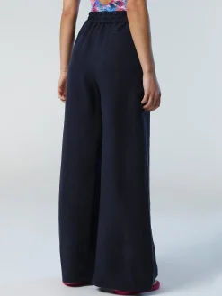 Outlet^North Sails 'Linen And Tencel Trousers NAVY BLUE