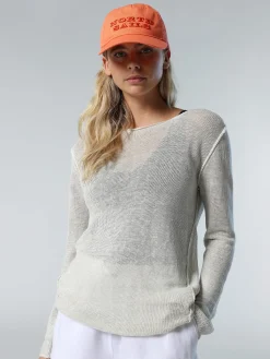 Outlet^North Sails 'Linen Boat-neck Top ALOMOND CREAM