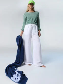Outlet^North Sails 'Linen Boat-neck Top GRANITE GREEN