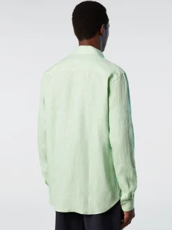 Outlet^North Sails 'Linen Shirt GARDEN GREEN